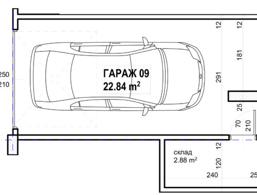 Работилница с Гараж под наем в жк Бъкстон – подземно паркомясто 5×5 м с ел. зарядна станция и бомбоубежище